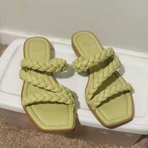 Dolce Vita Green Braided Sandals